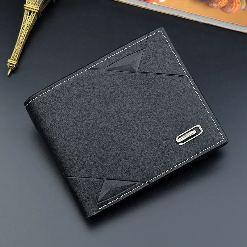 Leather Masculina Billetera Card Holder Wallet