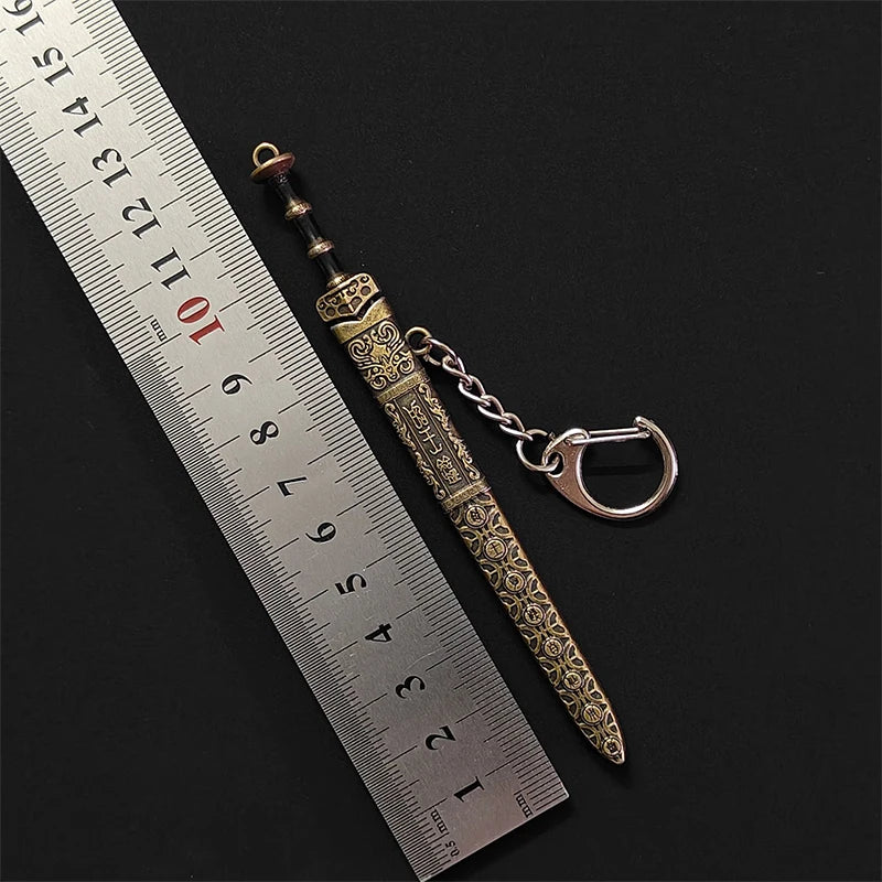 Novelty Mini Sword Shape Pendant Keychain