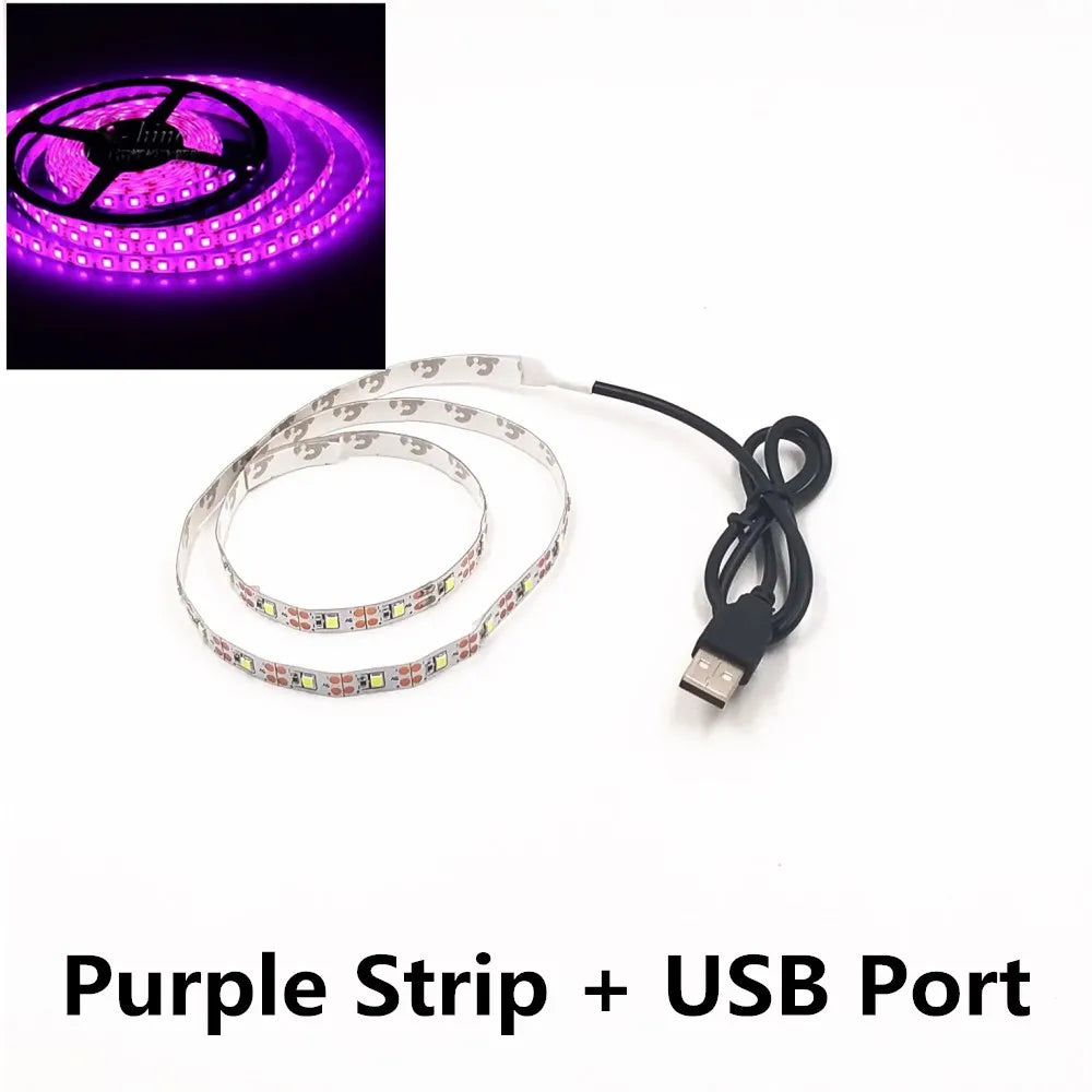 LED Night Light String DC5V With USB Port Cable