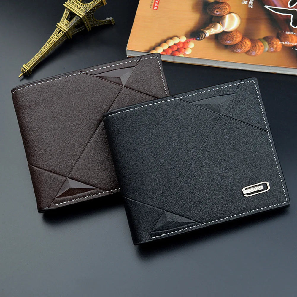 Leather Masculina Billetera Card Holder Wallet