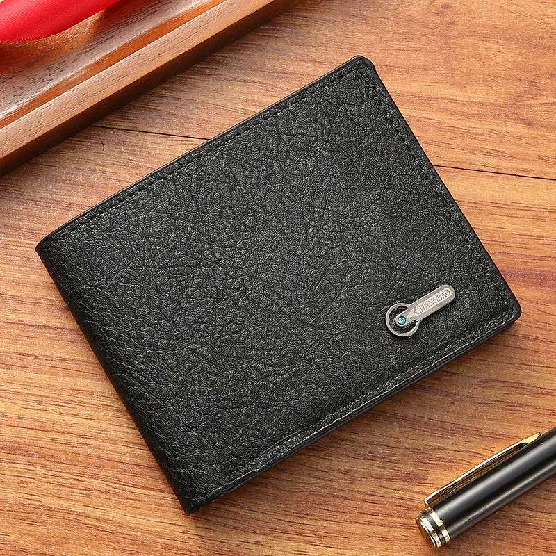 Leather Masculina Billetera Card Holder Wallet