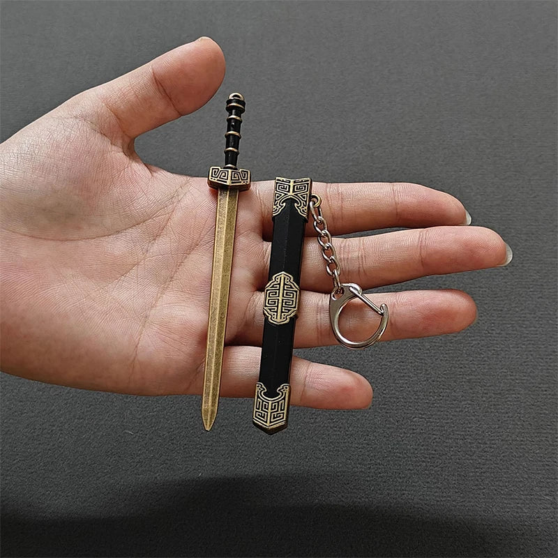 Novelty Mini Sword Shape Pendant Keychain