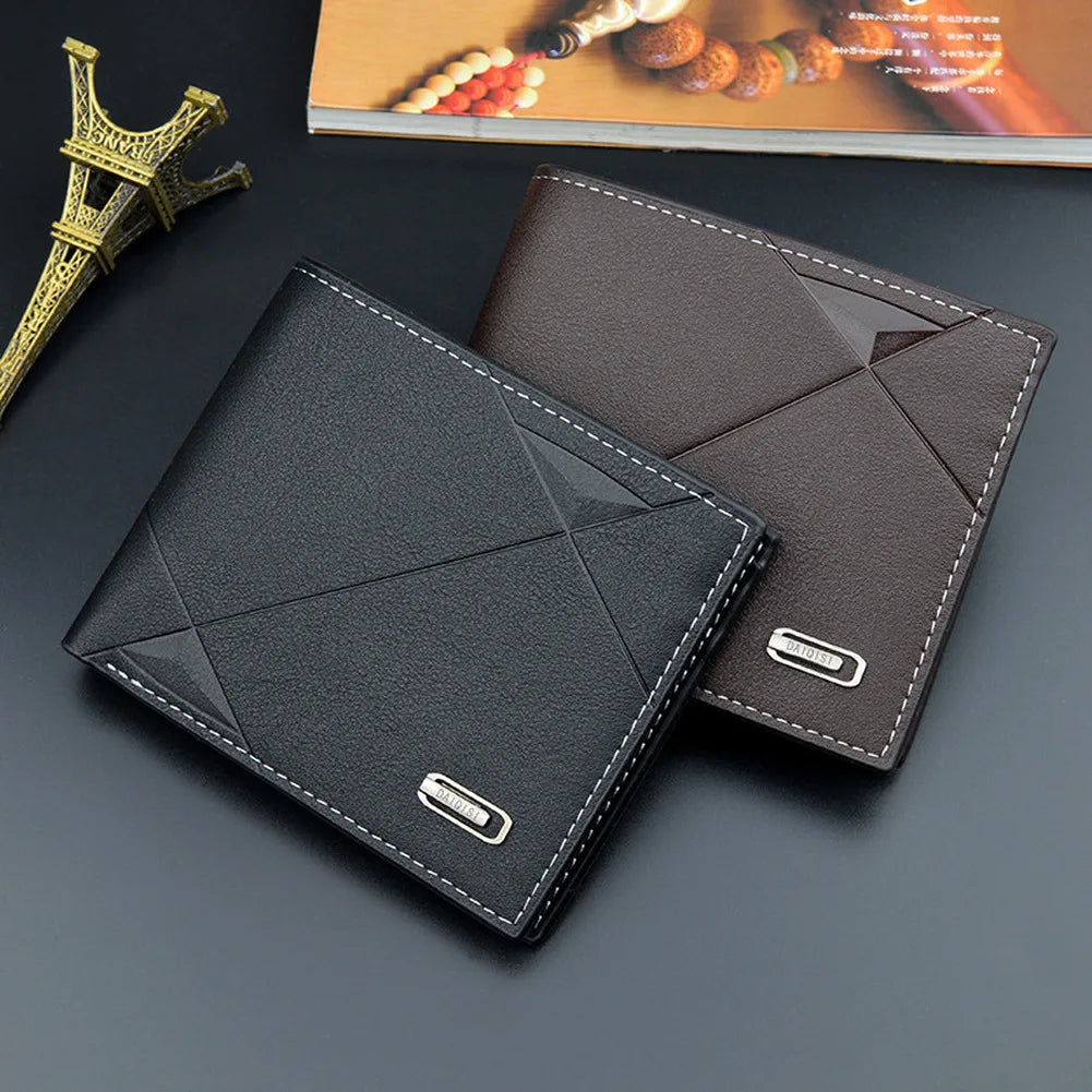 Leather Masculina Billetera Card Holder Wallet