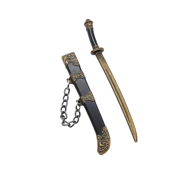 Novelty Mini Sword Shape Pendant Keychain