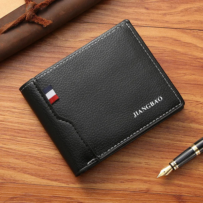 Leather Masculina Billetera Card Holder Wallet