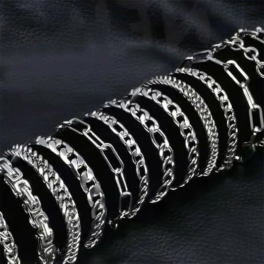 Stainless Steel Cuban Chain Bracelet