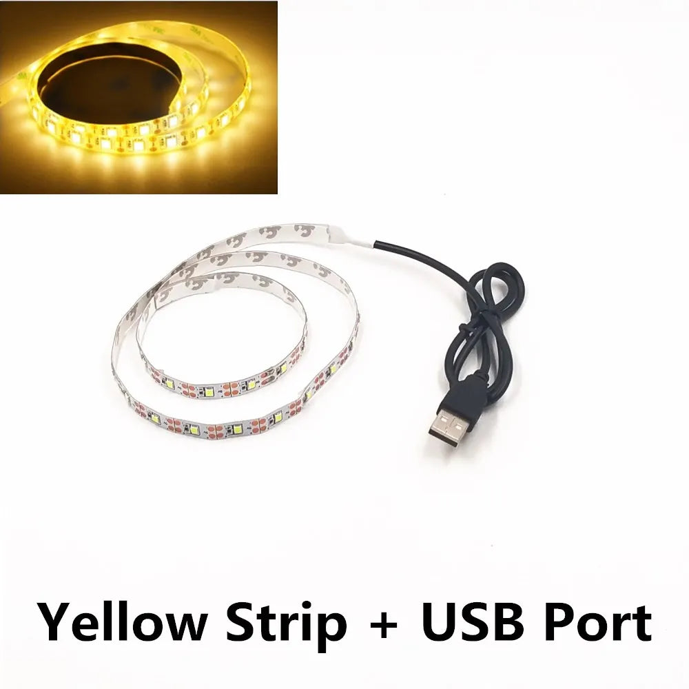 LED Night Light String DC5V With USB Port Cable