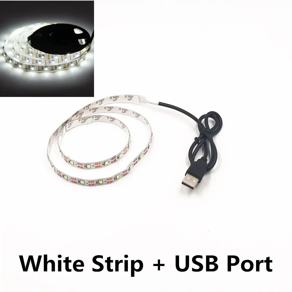 LED Night Light String DC5V With USB Port Cable