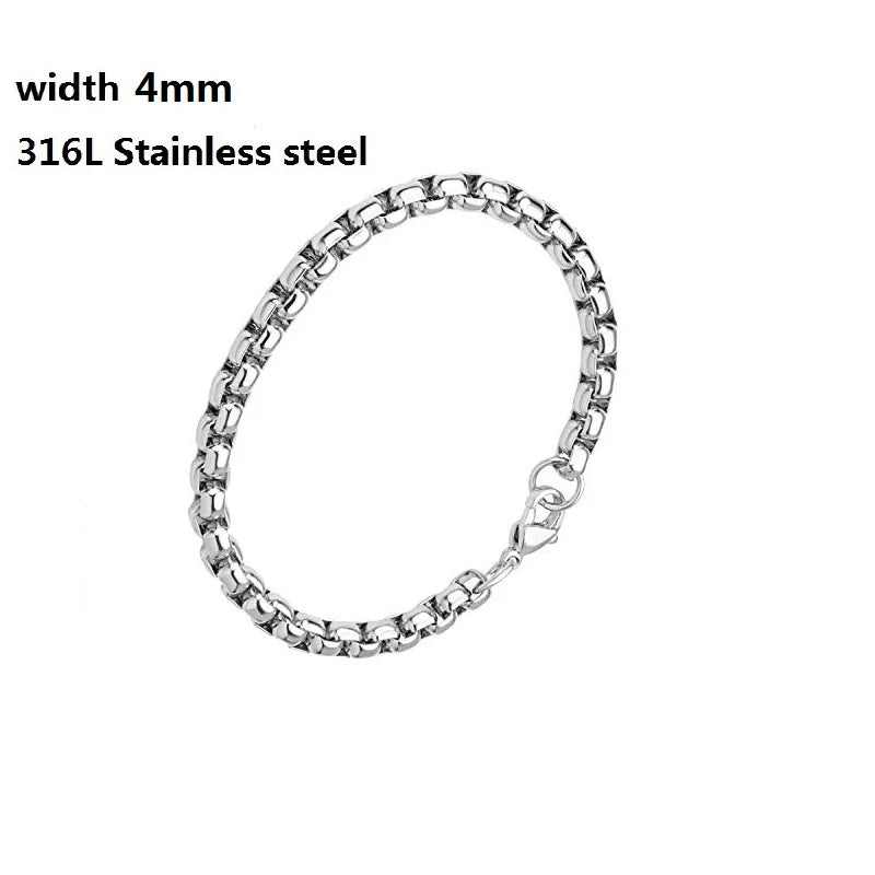 Stainless Steel Cuban Chain Bracelet