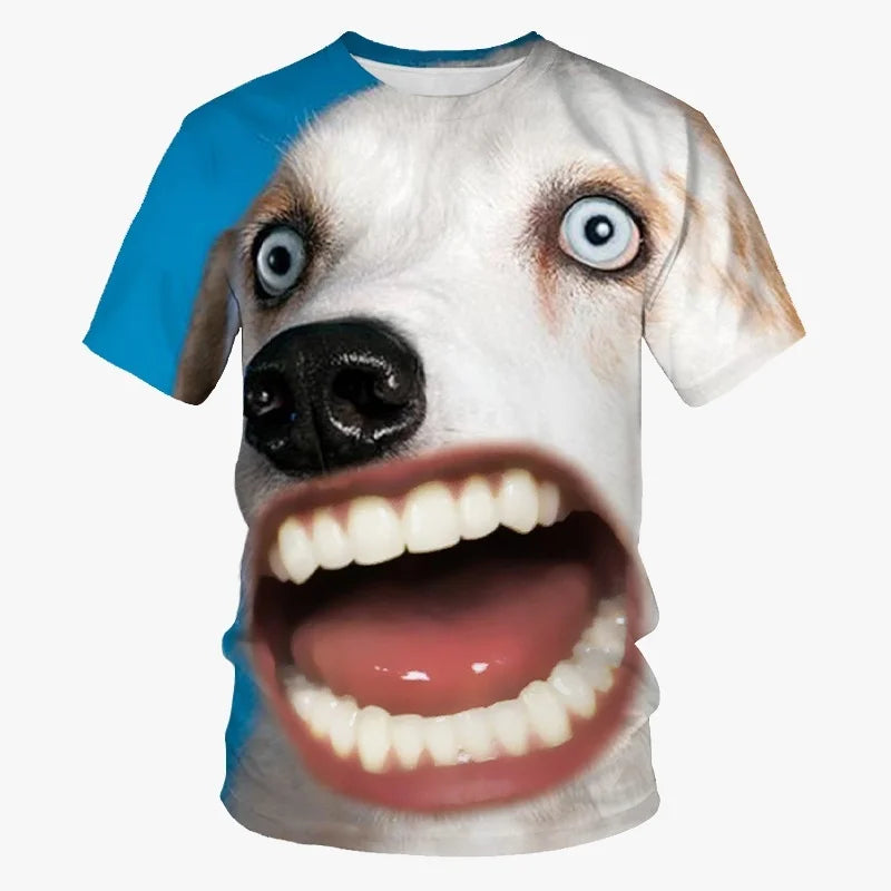 Funny Dog Face 3D Print T-shirt