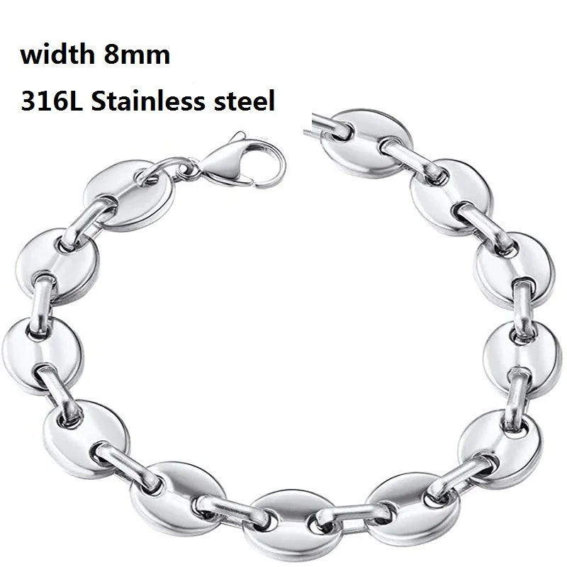 Stainless Steel Cuban Chain Bracelet