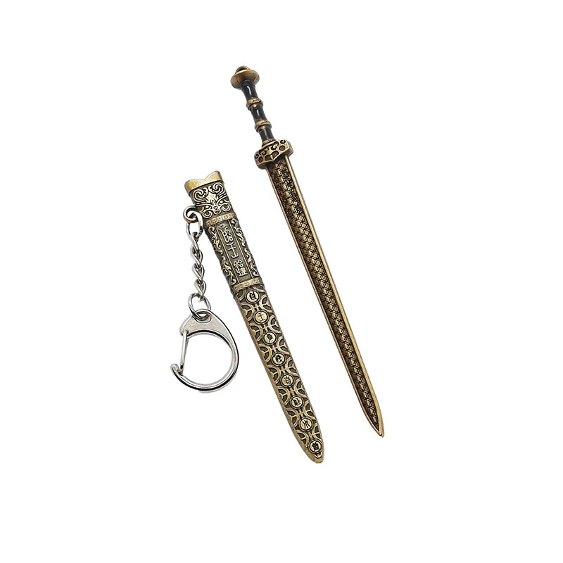 Novelty Mini Sword Shape Pendant Keychain