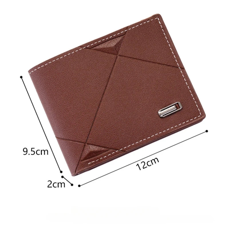 Leather Masculina Billetera Card Holder Wallet