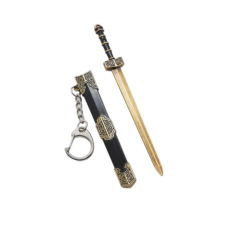 Novelty Mini Sword Shape Pendant Keychain