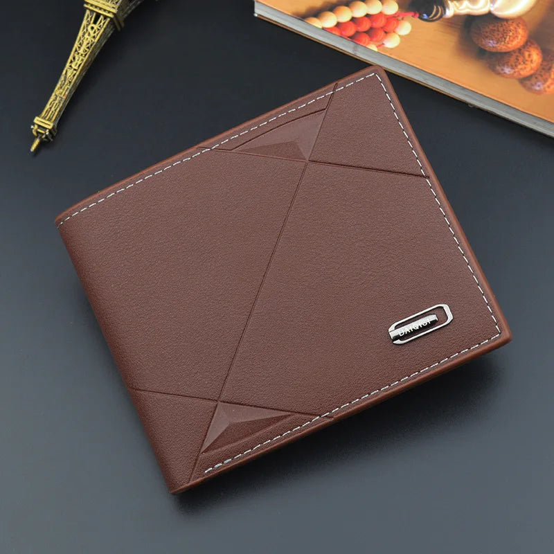 Leather Masculina Billetera Card Holder Wallet