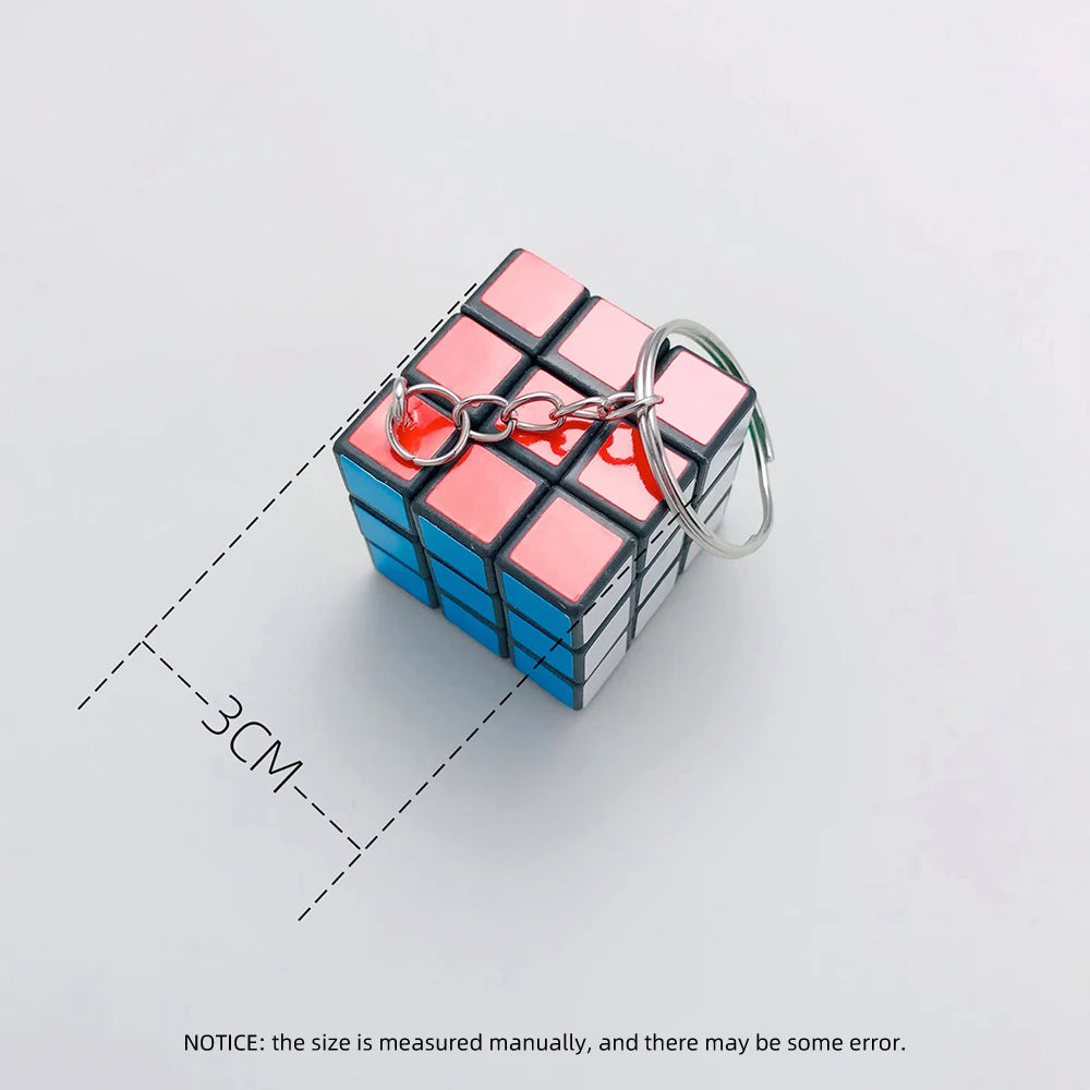 Creative Mini Geometirc 3CM Magic Cube Keychain