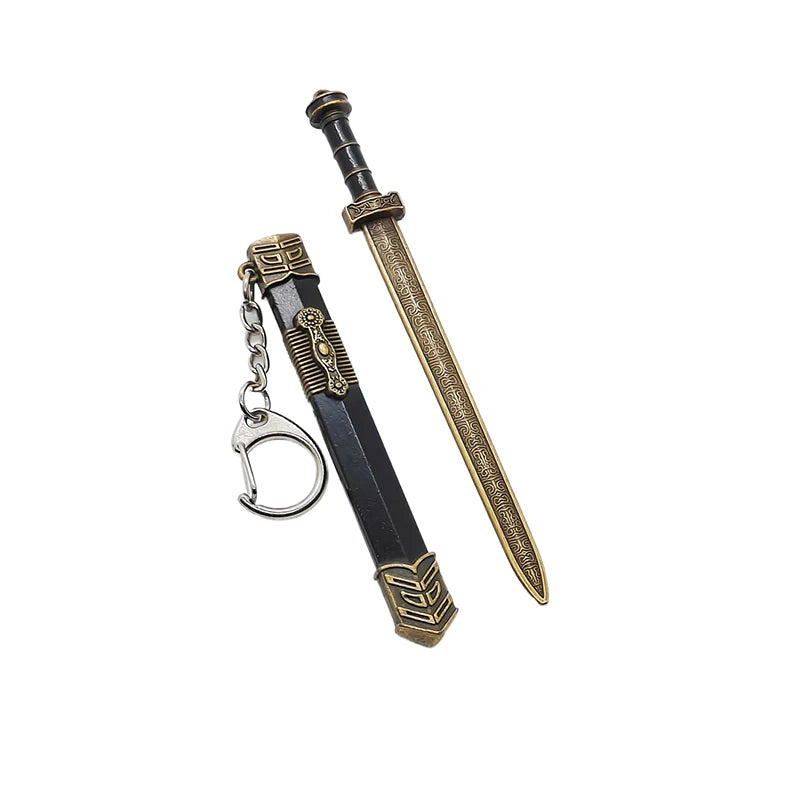 Novelty Mini Sword Shape Pendant Keychain