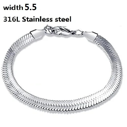 Stainless Steel Cuban Chain Bracelet